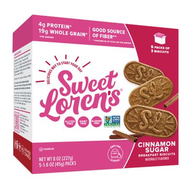 Sweet Loren's Gluten Free & Vegan Cinnamon Sugar Breakfast Biscuits