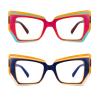 laureles 2 Pack Mix Polygon Computer Reading Glasses Women Blue Light Blocking Eyeglasses Frames for Men (2 Pack Mix, 1.5, multiplier_x) view 1