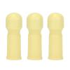 3Pcs Mini Female Massager,Silicone Finger Wearable Massage Stick for Body,Face,Relaxation(Yellow) view 1