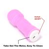 3Pcs Mini Female Massager,Silicone Finger Wearable Massage Stick for Body,Face,Relaxation(Yellow) view 3