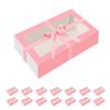 HAPPY POTATO 15 Pack Macaron Boxes for 12, 7.241.9 Inches, Macarons Packaging Boxes, Pink Macaron Gift Box with Window view 1