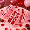 HAPPY POTATO 15 Pack Macaron Boxes for 12, 7.241.9 Inches, Macarons Packaging Boxes, Pink Macaron Gift Box with Window view 2