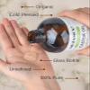 MUZAMOX Castor Oil Pack Wrap & 8fl.oz Glass Bottle Set, Organic Cold-Pressed Unrefined Castor Oil Included view 3