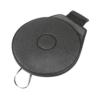 Deluxe Swivel Seat Foam Cushion for Car Chair Mobility Aid 16.5" Diameter - Black, 42CM