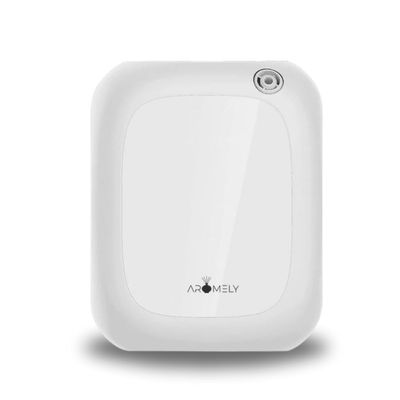 Aromely Smart Bluetooth Nebulizing Aromatherapy Scent Diffuser, Essential Oil Diffuser for Home, Spa & Office, Waterless Aroma Diffuser, App Controlled Perfect Air Freshener up to 1,500 SQFT - White
