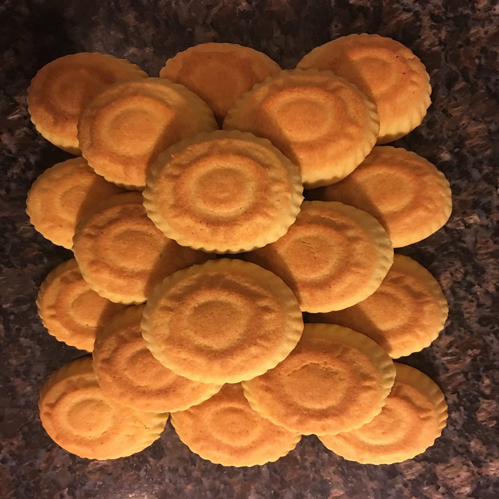 Mamoul with Dates and Pure Butter and Pure Semolina - No Flour Added, 18 Pieces