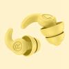 1 Pair Noise Cancelling Earplugs, Silicone Soft Reusable Quiet Ear Plugs for Studying Working Reading (Yellow view 1