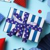 12 PCS Veterans Day Patriotic Ribbons for Crafting, 3/8" Width Grosgrain Ribbons American Stripes Stars Craft Ribbon Red Blue Memorial Day Decoration Ribbons for Gift Wrapping Supplies view 4