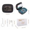 MURRI&MURRDI Retainer Case, Denture Bath Box with Strainer Basket, Mouth Guard Case, Braces Cleaner Cup, Cute Denture Holder Retainer Storage Soak Container for Travel Cleaning (C Black) view 4