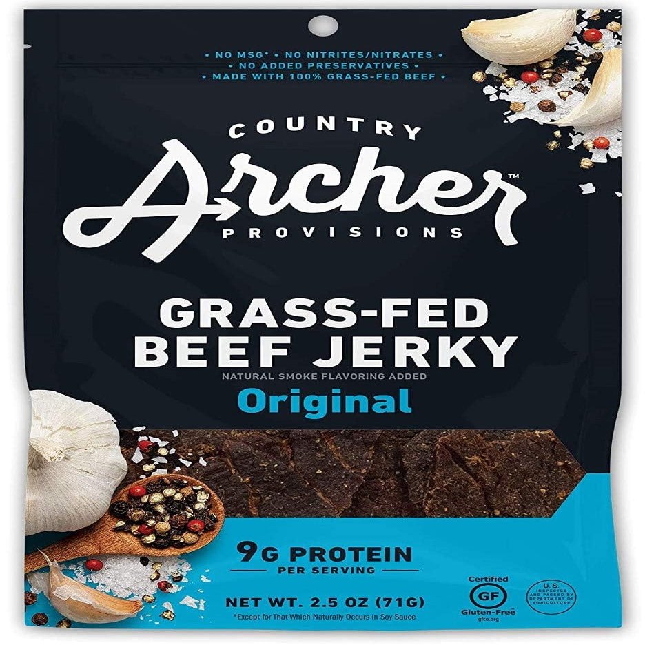 Country Archer Original Flavor Beef Jerky, Gluten Free, 2.5 Ounces (Pack Of 12)