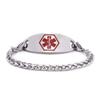 BAIYI HOPE Stainless Steel Wheat Chain Interchangeable Medical Alert ID Bracelets view 3