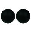 Small Hard Massage Ball 2 Pack. Lacrosse Ball Size Fascia Balls for Trigger Point Deep Tissue Myofascial Release Muscle Relax Plantar Fasciitis Relief Physiotherapy Yoga Pilates (Black) view 1