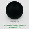 Small Hard Massage Ball 2 Pack. Lacrosse Ball Size Fascia Balls for Trigger Point Deep Tissue Myofascial Release Muscle Relax Plantar Fasciitis Relief Physiotherapy Yoga Pilates (Black) view 2