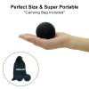 Small Hard Massage Ball 2 Pack. Lacrosse Ball Size Fascia Balls for Trigger Point Deep Tissue Myofascial Release Muscle Relax Plantar Fasciitis Relief Physiotherapy Yoga Pilates (Black) view 3