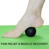 Small Hard Massage Ball 2 Pack. Lacrosse Ball Size Fascia Balls for Trigger Point Deep Tissue Myofascial Release Muscle Relax Plantar Fasciitis Relief Physiotherapy Yoga Pilates (Black) view 4