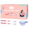 ACCUBIO Pregnancy Test Strips with Urine Cups, hCG Detection Home Pregnancy Tests, Sensitive & Over 99% Accurate, 20 Count Individually Wrapped, Rapid hCG Test Strips, 5mm Wider 25mIU/mL view 1