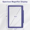 Molebe 5X Large Page Magnifying Glass for Reading, Blue view 4