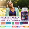Complete Multivitamin Gummies for Adults  All-in-One Blend of Vitamin A B C D E Zinc and Biotin - Adult Vitamin Gummy for Energy and Immunity  90 Delicious Gluten Free and Veggie Gummies view 3