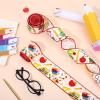 20 Yards Back to School Wired Edge Ribbons School Themed Decorative Fabric Ribbon School Supplies Pattern Wrapping Ribbon for DIY Crafts Bow Wreath Sewing Gift Wrapping,2 Styles view 4