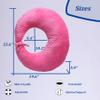 coceyese BBL Pillow After Surgery for Butt Sleeping, Brazilian Butt Lift Pillow Post Surgery Recovery for Sitting Sleeping Driving Donut Pillow for Woman Lumbar Back Cushion Seat Foam (Pink Dot) view 2