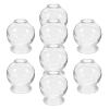 8Pcs Cupping Vacuum Body Massage Cups Anti Aging Massage Cup Vacuum Suction Cup Body Equipment Body Suction Cups Chinese Suction Cups Body Vacuum China Glass face view 1