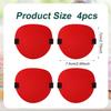 4pcs Eye Patches for Adults, Soft 3D Adjustable Lazy Eye Patches Eye Patches for Left & Right Eye for Improving Weak Vision Strabismus, Surgery Recovery Period (Red) view 2