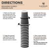 [100 SET]Harvest Pack 12 oz Disposable Coffee Cups, Insulated Ripple Double-Walled Paper Cup with Lids, Black and White Geometric, Tea Hot Chocolate Drinks To go coffee cups view 4