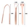 Angzhili 3 pcs Tongue Scraper, Stainless Steel Tongue Cleaner for Adults and Kids, Portable Tongue Brushes for Removing Bad Breath (Silver) view 3