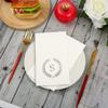 200 Pack Monogrammed Disposable Napkins Silver Foil Letter S Guest Napkins Initial Disposable Hand Paper Towels for Wedding Engagement Baby Shower Party Home Kitchen Bathroom Dinner Decorative Towels view 3