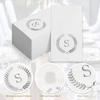 200 Pack Monogrammed Disposable Napkins Silver Foil Letter S Guest Napkins Initial Disposable Hand Paper Towels for Wedding Engagement Baby Shower Party Home Kitchen Bathroom Dinner Decorative Towels view 4