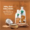 Mother Sparsh Milky Soft Baby Wash with Milk Protein & Coconut Oil | 400ml view 2