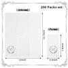 200 Pack Monogrammed Disposable Napkins Silver Foil Letter M Guest Napkins Initial Disposable Hand Paper Towels for Wedding Engagement Baby Shower Party Home Kitchen Bathroom Dinner Decorative Towels view 2