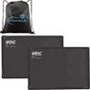 Chattanooga ColPac, Reusable Gel Ice Pack, Cold Therapy for Injury, Swelling, Bruises, Sprains, and Strains, 12.5" x 18.5" Oversize, 2 Pack Bundle, Black Polyurethane, with Lumintrail Drawstring Bag view 1