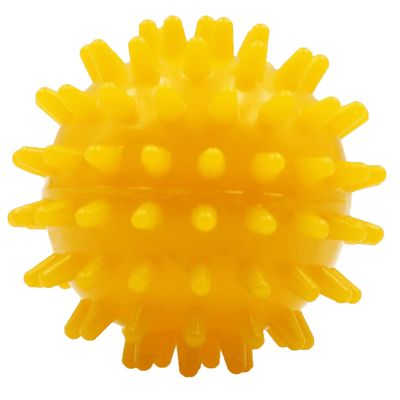 activelife - Spiky Massage Ball, Feet, Neck, and Back Massager, Full Body Deep Tissue Muscle Therapy, Plantar Fasciitis Foot and Muscle Roller, Soft, Yellow
