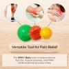 activelife - Spiky Massage Ball, Feet, Neck, and Back Massager, Full Body Deep Tissue Muscle Therapy, Plantar Fasciitis Foot and Muscle Roller, Soft, Yellow view 2