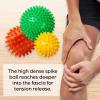 activelife - Spiky Massage Ball, Feet, Neck, and Back Massager, Full Body Deep Tissue Muscle Therapy, Plantar Fasciitis Foot and Muscle Roller, Soft, Yellow view 4