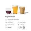 TOSSWARE NATURAL Arena - Plant Based Cups 24 oz Set of 1000 - Plastic Alternative Cups for Parties, Bachelorettes, Weddings - Recyclable Clear Cold Cups view 4