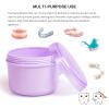 Uouovo Large Denture Case, No-Leak Denture Container Cups for Soaking Full & Partial Dentures, Retainer Cleaning Box, Denture Bath Cup for Travel (purple) view 2