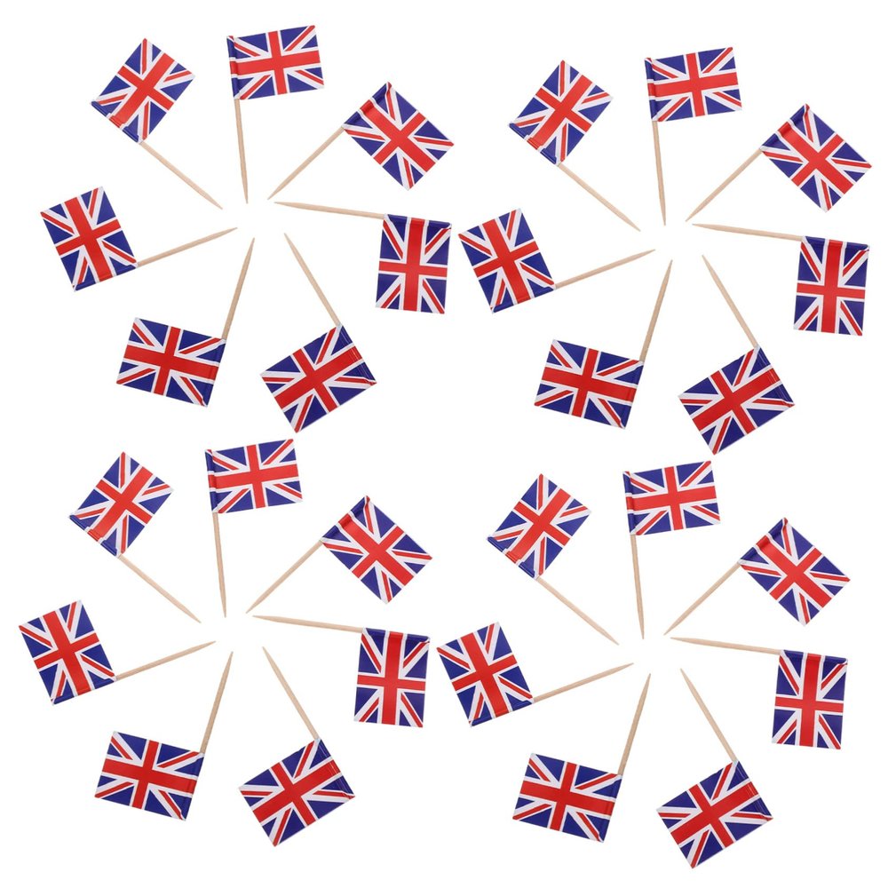 LALAFINA 200pcs Toothpick Flags Cupcake Toppers Decorative Country Flags for Birthday Parties Weddings and Celebrations Creative Cake Decorations for Fun Festive Atmosphere