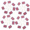 LALAFINA 200pcs Toothpick Flags Cupcake Toppers Decorative Country Flags for Birthday Parties Weddings and Celebrations Creative Cake Decorations for Fun Festive Atmosphere view 1