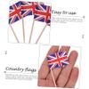 LALAFINA 200pcs Toothpick Flags Cupcake Toppers Decorative Country Flags for Birthday Parties Weddings and Celebrations Creative Cake Decorations for Fun Festive Atmosphere view 2