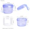 Uouovo Large Denture case, No-Leak Denture Bath Box Denture Cup, Retainer Cleaning Box, Complete Clean Care for Dentures, Clear Braces, Mouth Guard, Night Guard & Retainers (transparent blue) view 3
