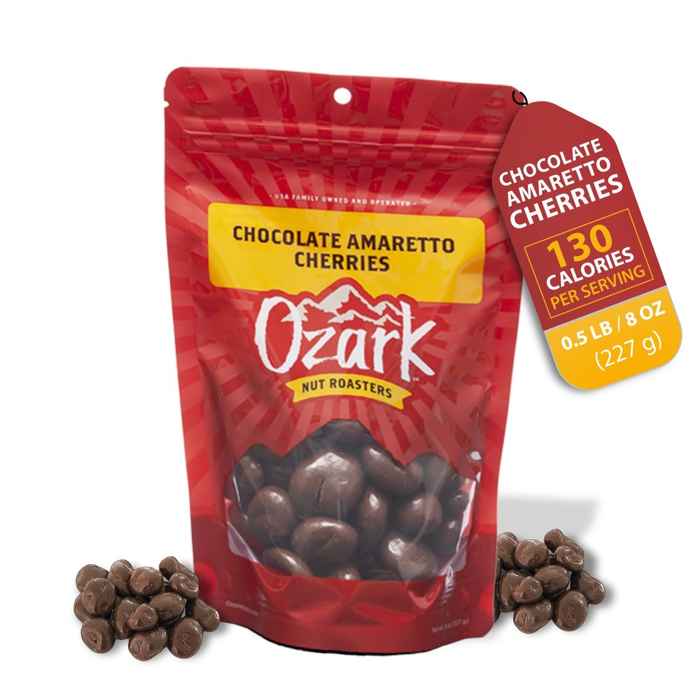 Ozark Nut Roasters Chocolate Amaretto Cherries 8oz