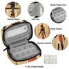 Ancient Egyptian Anubis Pill Case Weekly Medicine Organizer with Travel Bag Seven-Day Pill Box Vitamin Supplement Box Fish Oil Pills Holder view 3