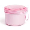 Denture Bath Case Cup Box Holder Storage Soak Container with Strainer Basket for Home or Travel Denture Cleaning (pink) view 1
