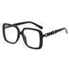 URISMO Oversized Square Frame Reading Glasses, Stylish Large Blue Light Blocking Computer Goggle Readers, Anti Glare Eyewear (Color : Black, Size : +300) view 1