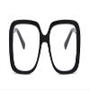 URISMO Oversized Square Frame Reading Glasses, Stylish Large Blue Light Blocking Computer Goggle Readers, Anti Glare Eyewear (Color : Black, Size : +300) view 2