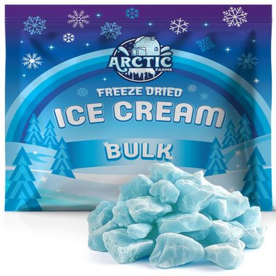 Arctic Farms Freeze Dried Ice Cream Bits Bulk - Does Not Melt (Cotton Candy - Blue) (1lb)
