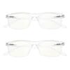 Eyekepper 2 Pack Computer Reading Glasses Blue Light Blocking Readers for Men Women, Transparent view 1