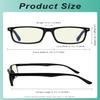 Eyekepper 2 Pack Computer Reading Glasses Blue Light Blocking Readers for Men Women, Transparent view 4